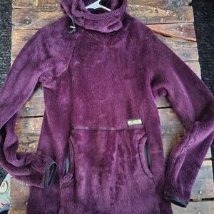 Melanzana Deep Purple Women's Cowl Neck Sweater